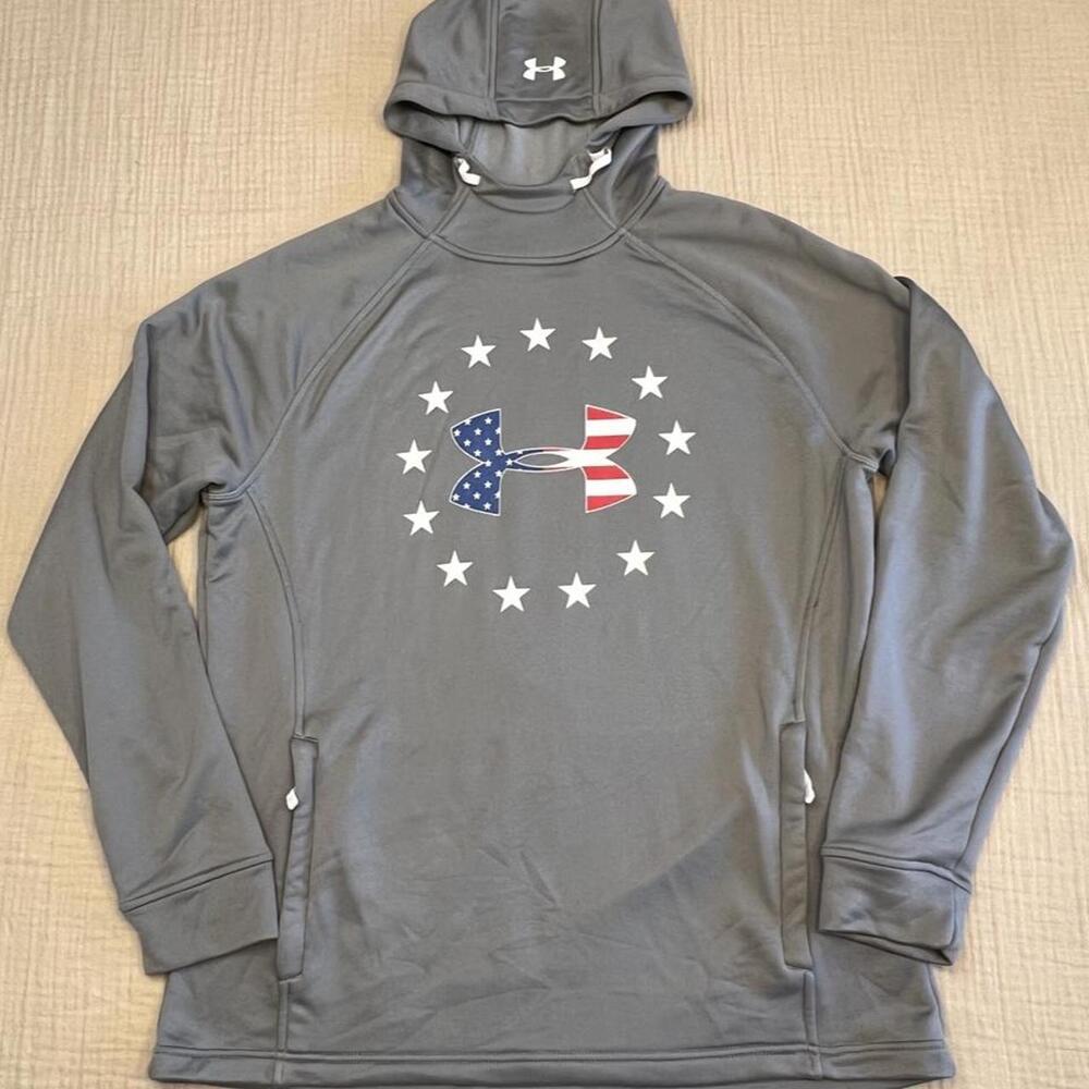 Under Armour Mens Freedom Tech Terry Pullover Hoodie